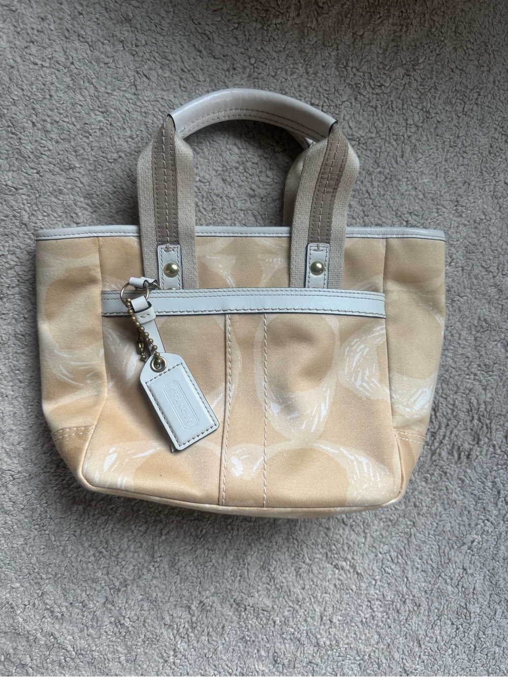 Coach Hampton Scribble Signature Small Tote